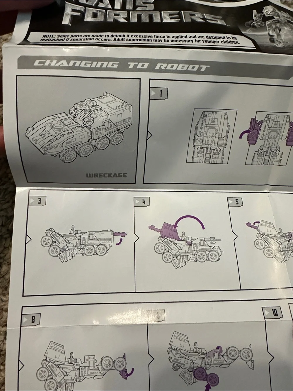 Hasbro decepticon wreckage